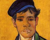 戴帽子的年轻人 - 文森特·威廉·梵高